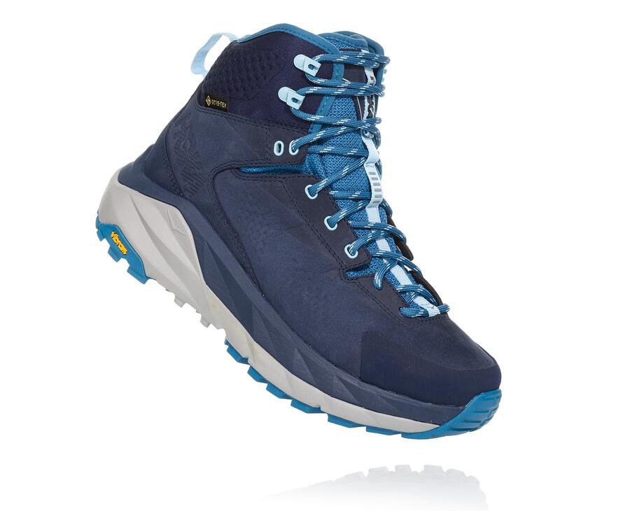 Hoka One One Hiking Boots Womens Navy - Kaha GORE-TEX - 30695CKZW